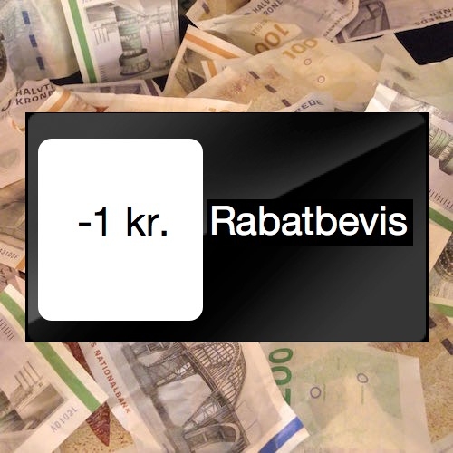 Rabatbevis - 1 kr.